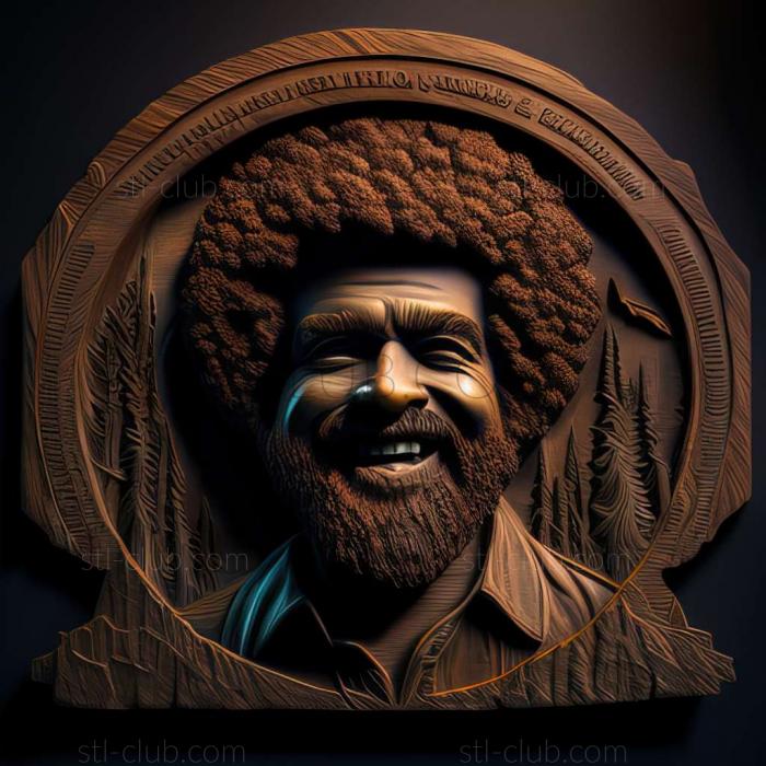 3D model Bob Ross American artist (STL)